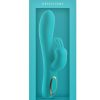 Obsessions Hera Rechargeable Silicone Rabbit Vibrator - Aqua