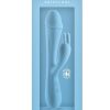 Obsessions Scarlett Rechargeable Silicone Rabbit Vibrator - Blue