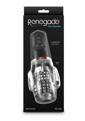 Renegade Avenger Rechargeable Mouth Stroker - Black