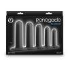 Renegade Dilator Kit Silicone Anal Plugs with Suction Cups (5 Piece) - Black