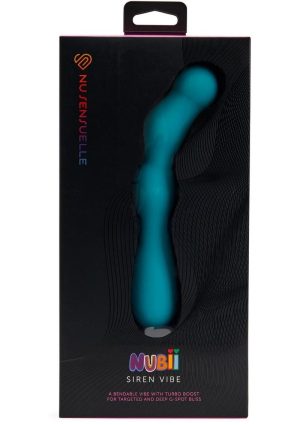 Nu Sensuelle Siren Nubii Bendable Rechargeable Silicone G-Spot Vibrator - Blue