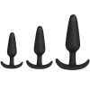 Merci Anal Essentials Silicone Trainer Set (3 Piece) - Black