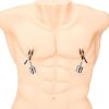 Prowler RED Nipple Clips With Removeable Magnetic Weights - Stainless Steel