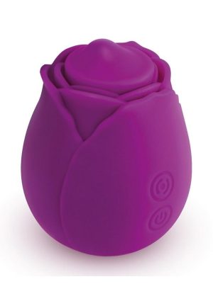 Skins Rose Buddies Rose Twirlz Rechargeable Silicone Clitoral Vibrator - Purple