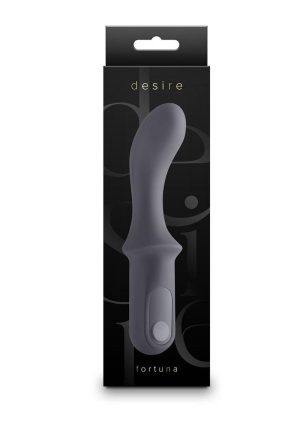 Desire Fortuna Rechargeable Silicone G-Spot Vibrator - Smoke