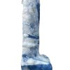 Rock Cocks Zeus Silicone Dildo 7in - Blue/White