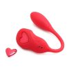 Frisky Double Love Connection Rechargeable Silicone Panty Vibe with Remote - Red