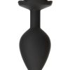 Roses Til Dawn Silicone Butt Plug - Medium - Black