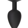Roses Til Dawn Silicone Butt Plug - Large - Black