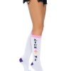 Leg Avenue Lick Me Knee Socks - O/S - Multicolor