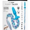 Whipsmart Silicone Plug 3.75in with Unicorn Tail - Blue