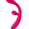JimmyJane Reflexx Rabbit 3 Rechargeable Silicone Vibrator - Fuchsia