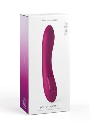 JimmyJane Solis Form 6 Rechargeable Silicone Vibrator - Fuchsia