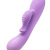 Blush Collection Evelyn Rechargeable Silicone Rabbit Vibrator - Purple