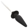 Southern Lights Rechargeable Silicone Vibrating Light Up Anal Probe - Black