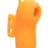 Neon Vibes The Buzzing Vibe Rechargeable Silicone Finger Vibrator - Orange
