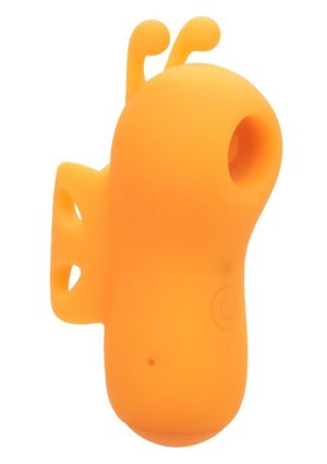 Neon Vibes The Buzzing Vibe Rechargeable Silicone Finger Vibrator - Orange