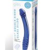 Glas Double-Sided Glass Dildo for G-Spot and P-Spot Stimulation 11in - Blue