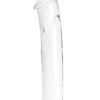 Glas Dildo Glass with Veins and Flat Base 12in - Clear