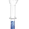 Glas Fist Double Ended Glass with Handle Grip 11in - Clear
