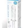 Glas Girthy Glass Cock Double Ended with Handle 11in - Clear