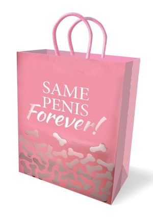 Same Penis Forever Gift Bag - Pink/Silver