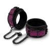 WhipSmart Dragon`s Lair Deluxe Wrist and Ankle Cuffs - Black/Purple