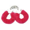 WhipSmart Furry Cuffs with Eye Mask - Hot Pink