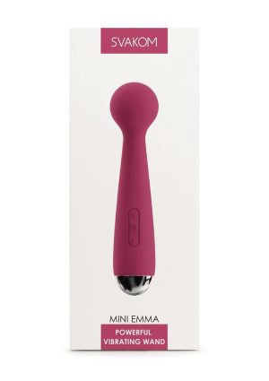 Svakom Mini Emma Rechargeable Silicone Mini Wand - Pink