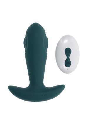 Tunnel Tapper Rechargeable Silicone Anal Plug - Green