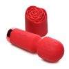 Bloomgasm Pleasure Rose-Petite Mini Silicone Rechargeable Rose Wand - Red