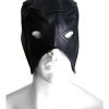 Rouge Leather Half Mask - Black