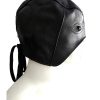 Rouge Leather Half Mask - Black