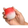 Bloomgasm Pulsing Petals Throbbing Silicone Rechargeable Rose Stimulator - Red