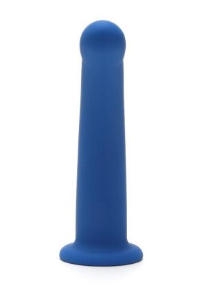 ME YOU US Blue Curved Silicone Dildo 6in - Blue