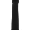 ME YOU US Black Curved Silicone Dildo 6in - Black
