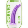 ME YOU US Curved Silicone Dildo 7in - Purple