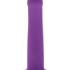 ME YOU US Curved Silicone Dildo 7in - Purple