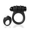 Screaming O Switch Remote Controlled Silicone Rechargeable Vibrating Ring - Black
