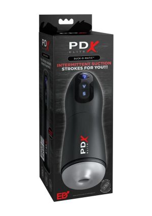 PDX Elite Suck-O-Matic Rechargeable Masturbator - Black