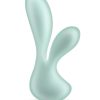 Pure Luna Rechargeable Silicone Rabbit Vibrator - Teal
