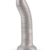 Royals Charlie Silicone Dildo 7in - Silver