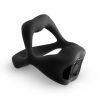 Techno Strobe Rechargeable Silicone App Compatible Cock Ring - Black
