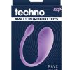 Techno Rave Rechargeable Silicone App Compatible Vibrator - Lavender