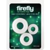 Firefly Bubble Ring Glow in The Dark Cock Ring Set (3 pieces) - White