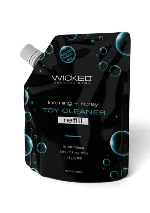 Wicked Sensual Foam and Fresh Toy Cleaner Refill Pouch 24oz.