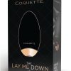 Coquette The Lay Me Down Rechargeable Silicone Vibrator - Black/Gold