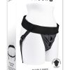 Gender X Double Rider Harness with Vibrating Ring - Black