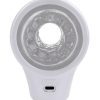 Playboy Spin Doctor Rechargeable Dual End Masturbator - White/Clear