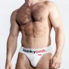 Hunker Comfy Pouch Slider-Strap Jock - White Snow - XLarge